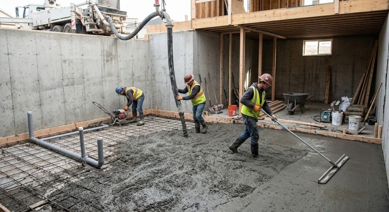 Basement Concrete Installation in Sumner County, TN