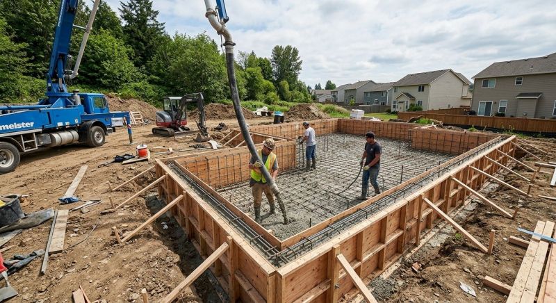 Concrete Foundation Installation in Bethpage, TN