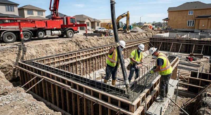 Foundation Pouring in Mount Juliet, TN