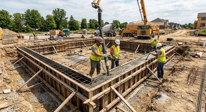 Foundation Pouring in Mount Juliet, TN