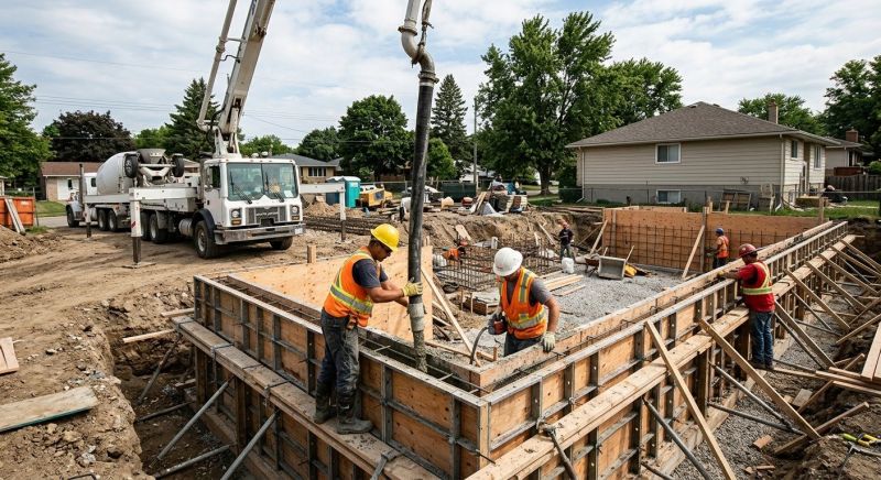 Foundation Wall Pouring in Old Hickory, TN