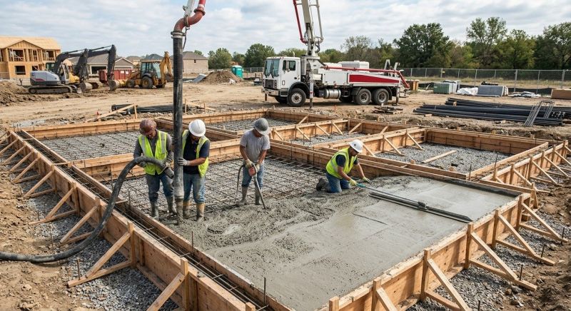 Foundation Wall Pouring in White House, TN